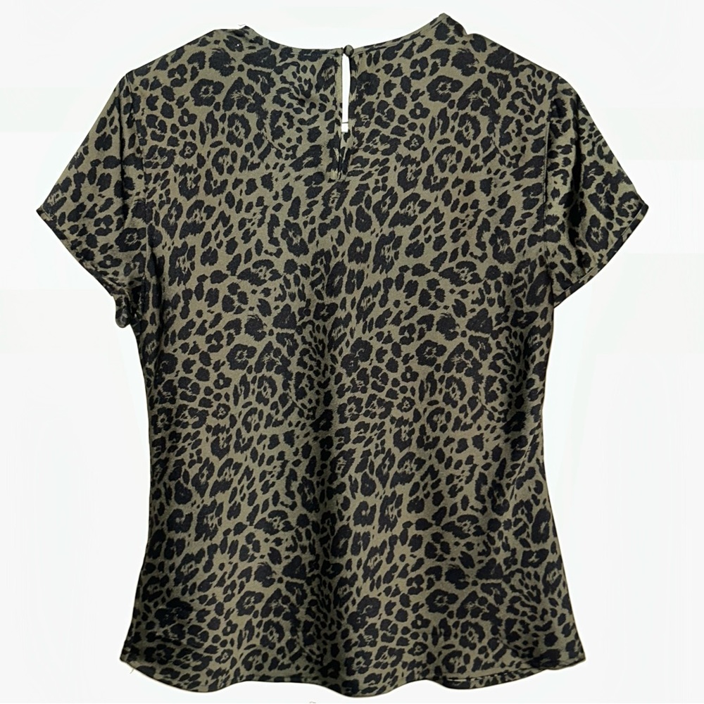 Express Leopard Print Top Small - image 4